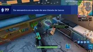 Fortnite: Fortbyte #77 - Se encuentra en un lado de una tienda de tacos