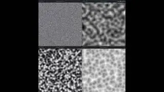 Random, Perlin, Simplex, and Worley noise in three dimensions