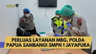 PERLUAS LAYANAN MBG, POLDA PAPUA SAMBANGI SMPN 1 JAYAPURA