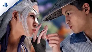 Райден получает благословение Синдел с её дочерью Китаной в Mortal Kombat 1