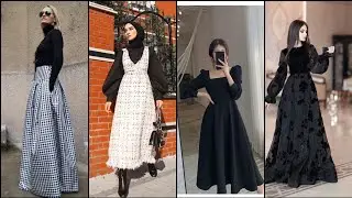 Elegant fashion tips for winter casual and formal wear (long dresses)