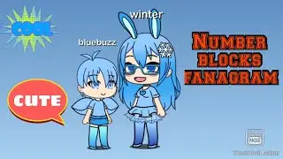 Numberblocks and numberfanagram - winter and blue buzz #numberblocks #numberfanagram #gachalife