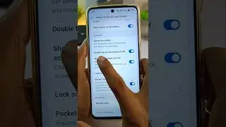 how to enable double tap screen on off in Realme p3x phone || double tap screen off