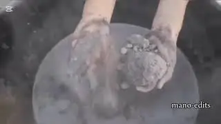 ASMR:Handmade girrty texture +White stoney sand cement dry+💧 bombastic compilation by minilibi asmr