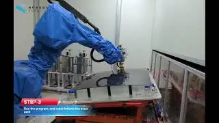 Sanding and polishing of carbon fiber parts for automotive industry with Mimic