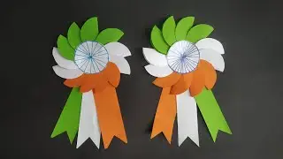 How to Make Independence Day Badge From Paper | Badges for Independence Day | Badges for 15 August