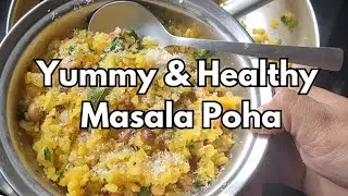 Healthy and Tasty Breakfast | Soft Masala Poha #video #Breakfast #food #weightloss 