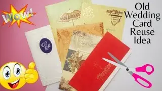 old wedding card reuse idea।wedding invitation card reuse idea।DIY envelope with old invitation card