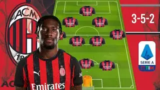 AC MILAN PREDICTED LINEUPS WITH AXEL DISASI &brvbar; 3 5 2 &brvbar; AC MILAN TRANSFER 20256 NEWS