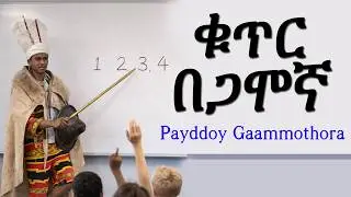 ቁጥር በጋሞኛ ቋንቋ I Payddo Gaammothora I Gamo Language Numbers with Musi