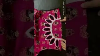 neck design/cut work neck design cutting and stitching/ #shorts#neckdesignwithlace #cutworkneck