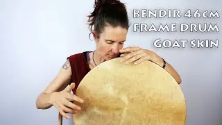 Frame drum demonstration - Bendir goat skin 46cm tuneable - Harevis Music shop