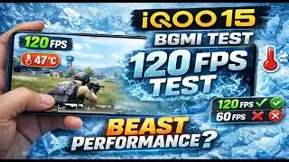 iQOO 15 BGMI Test 🔥 | 120FPS Stable or Drop?