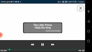 THE LITTLE PRINCE VISITS THE KING ANIMATION VIDEO AUDIO WIYH SUBTITLES 7TH CLASS ICSE ROOTS OXFORD