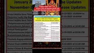 Breaking News - 300rs Viakunta ekadesi tickets, January, November alll Tickets,Rooms Released