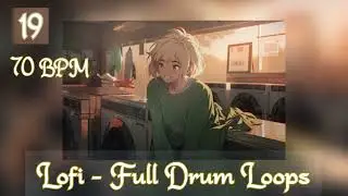 [FREE Lofi Sample Packs] 70 BPM Serpent Lofi Full Drum Loops 19 | Free Download Stock Drum Samples