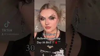BAT MAKEUP🦇🤎 #makeup #tiktok #mua #trending #halloween #makeuptutorial #ytshorts #bat #batmakeup