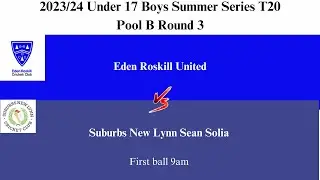 2023 Auckland Cricket Under 17 Boys Summer Series T20 Round 2 Eden Roskill United vs Suburbs New Lyn
