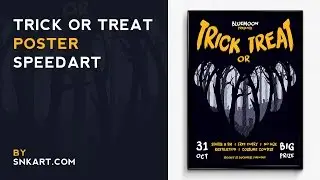 Halloween Trick or Treat Poster - Speedart