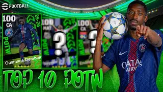 😱 TOP 10 MELHORES POTW DO EFOOTBALL MOBILE 2026!!