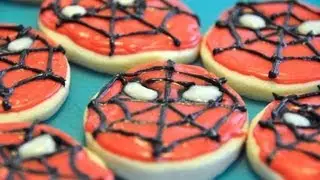 HOW TO MAKE SPIDERMAN COOKIES