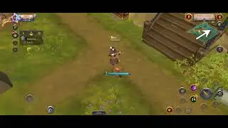 Ping your own position on the map in Albion online mobile.