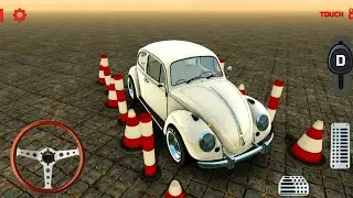 New Volkswagen Beetle Parking Game | Smooth Driving & Perfect Parking | Android Gameplay
