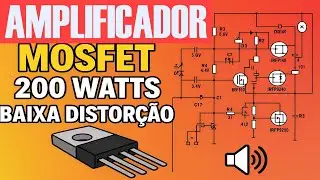 🎧 Amplificador MOSFET Hi-End &ndash; Som de Valvulado com Pot&ecirc;ncia e Clareza Incr&iacute;vel!