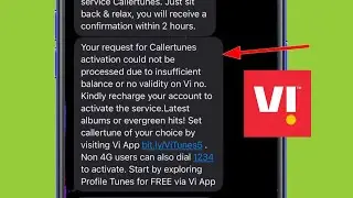 Vi CallerTune | Your request for Callertunes activation could not be processed due to insufficient