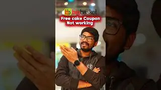 ‼️ Bigbasket FREE CAKE Coupon not working ❌ #midhunverse #bigbasket #bigbasketfreecake #freshocake