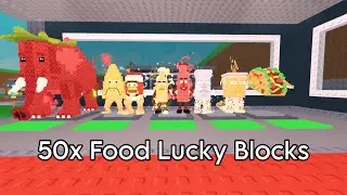 Opening 50x Custom Food Lucky Blocks In Steal A Brainrot!