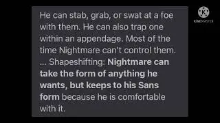 Dude.. NIGHTMARE CAN SHAPESHIFT