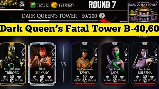 Fatal Dark Queen&rsquo;s Tower Boss Battle 60 & 40 Fight + Reward MK Mobile