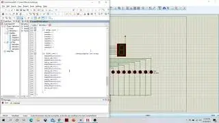LAB Button - Proteus 8 (7Segment Anoda, ATMega32, Speaker Aktif, LED Array)