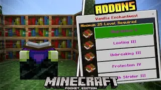 EL MEJOR ADDON [MOD] DE MESA DE ENCANTAMIENTOS Para Minecraft PE/Bedrock 1.21