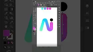 Gradient Logo Design 60 Second Illustrator Tutorial #logodesign #illustrator #graphicdesign
