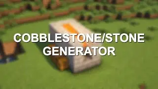 How to make a easy cobblestone generator in Minecraft?