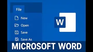 MS Word Introduction: File Menu Highlight