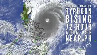 Super Typhoon Bising 72-Hour Actual Path Near PH | Satellite Imagery