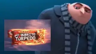 Грю пробует буррито-торпеду