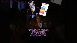 Vincent Price Polaroid Blank VHS Tape Commercial. #vincentprice #vhs #retrocommercials