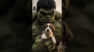 hulk saves little dog #shorts #viral #hulk