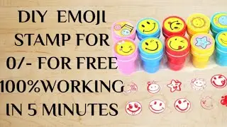 Diy Emoji stamp 💯 easy and very interesting idea
