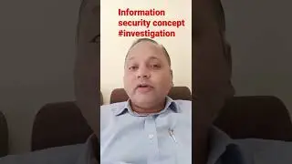 Information Security Concept  #investigation #cissp #cism