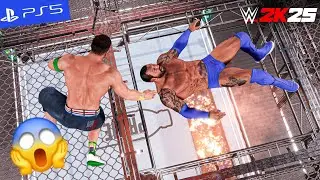 WWE 2k25 - John Cena vs. Batista - Hell in a Cell Match | PS5