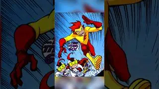 Kid Flash races Mas y Menos #teentitans #dccomics #theflash