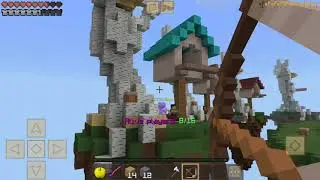 Jugando skywars en crafting and bluding