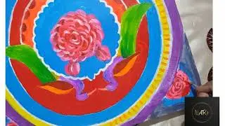 How to make Truck art painting on canvas|| Pakistani truck art. step by step #acrylicpainting