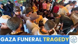 Funeral in Gaza: Families Mourn Victims of Israeli Airstrike on Khan Younis