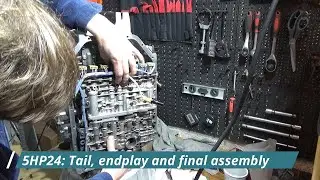 BMW/Jaguar Gearbox 5HP24 / A5S440Z Tail piece, end play and final assembly (BACKYARD).